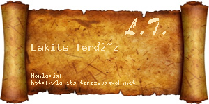 Lakits Teréz névjegykártya