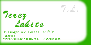 terez lakits business card